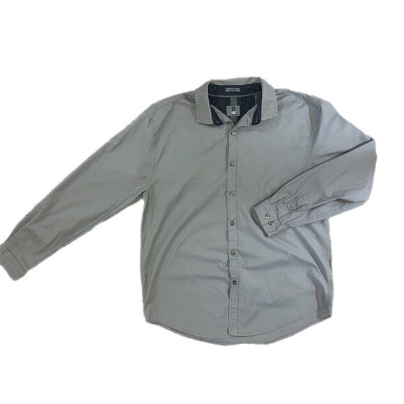 B Lux by Bruno Grey Button Up Long Sleeve Shirt. Size L. Great Condition! - Picture 1 of 7